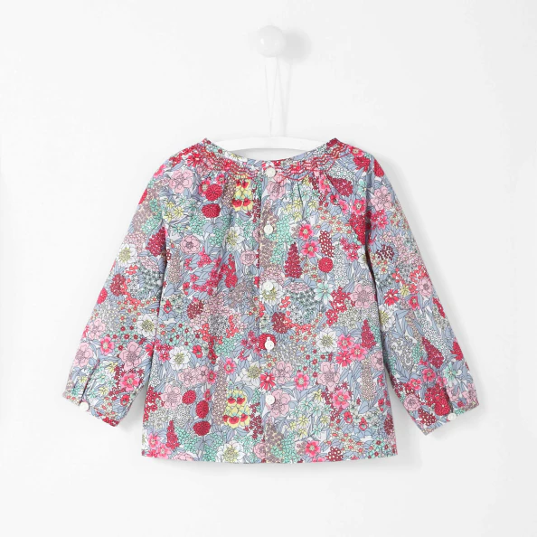 Blouse bébé fille en Liberty Ciara