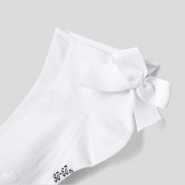 Chaussettes enfant fille à nœud