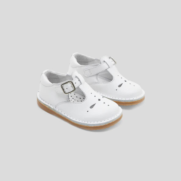 Salomés bébé mixte en cuir lisse