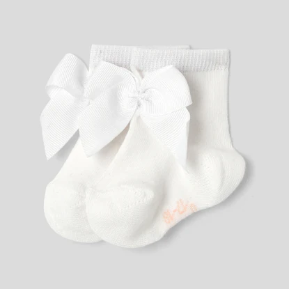 Chaussettes bébé fille à nœud