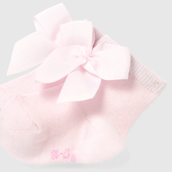 Chaussettes bébé fille à nœud