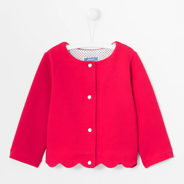 Cardigan bébé fille en molleton