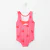 Maillot de bain bébé fille imprimé framboise