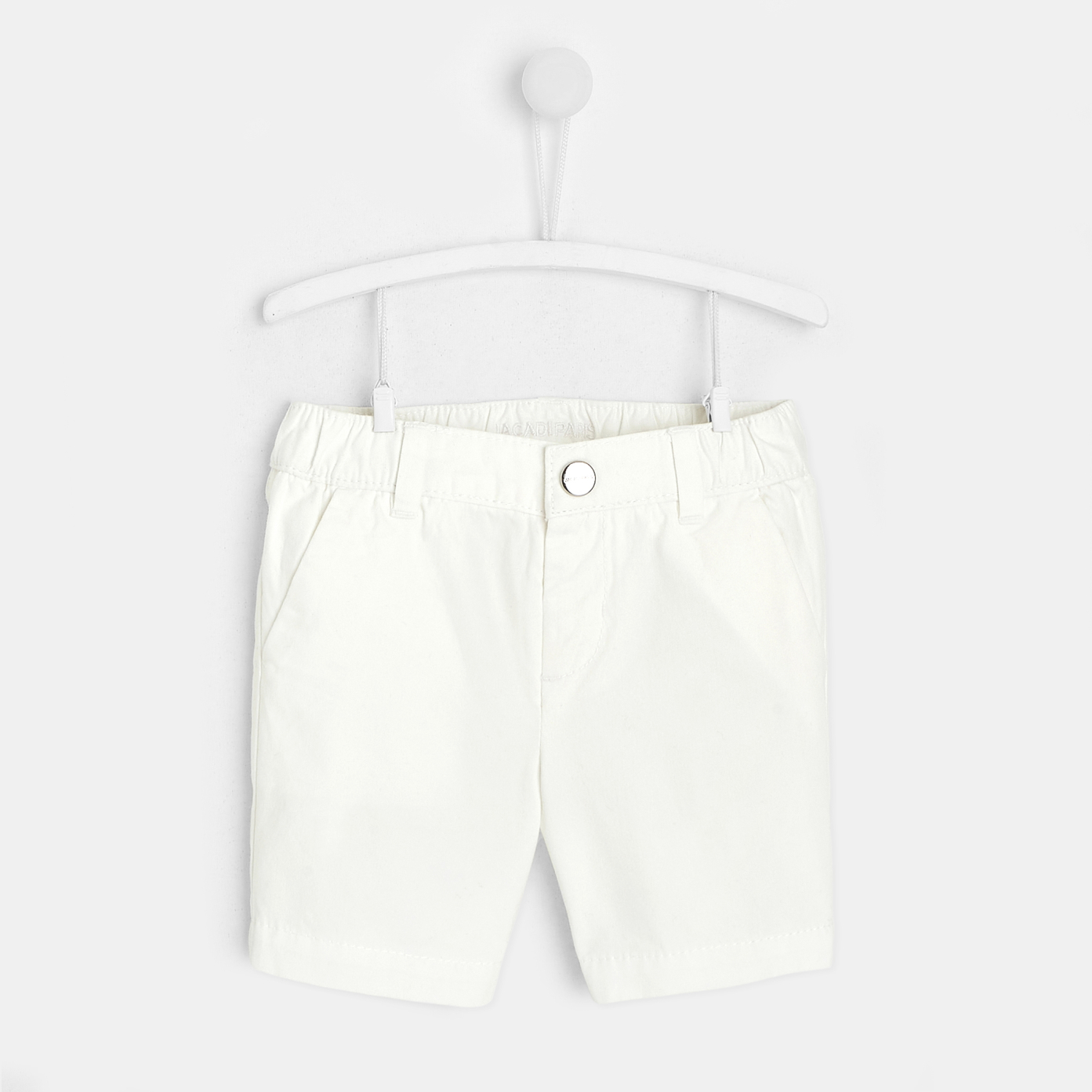 Short Bebe Garcon Couleur Blanc Taille 12m Blanc Jacadi