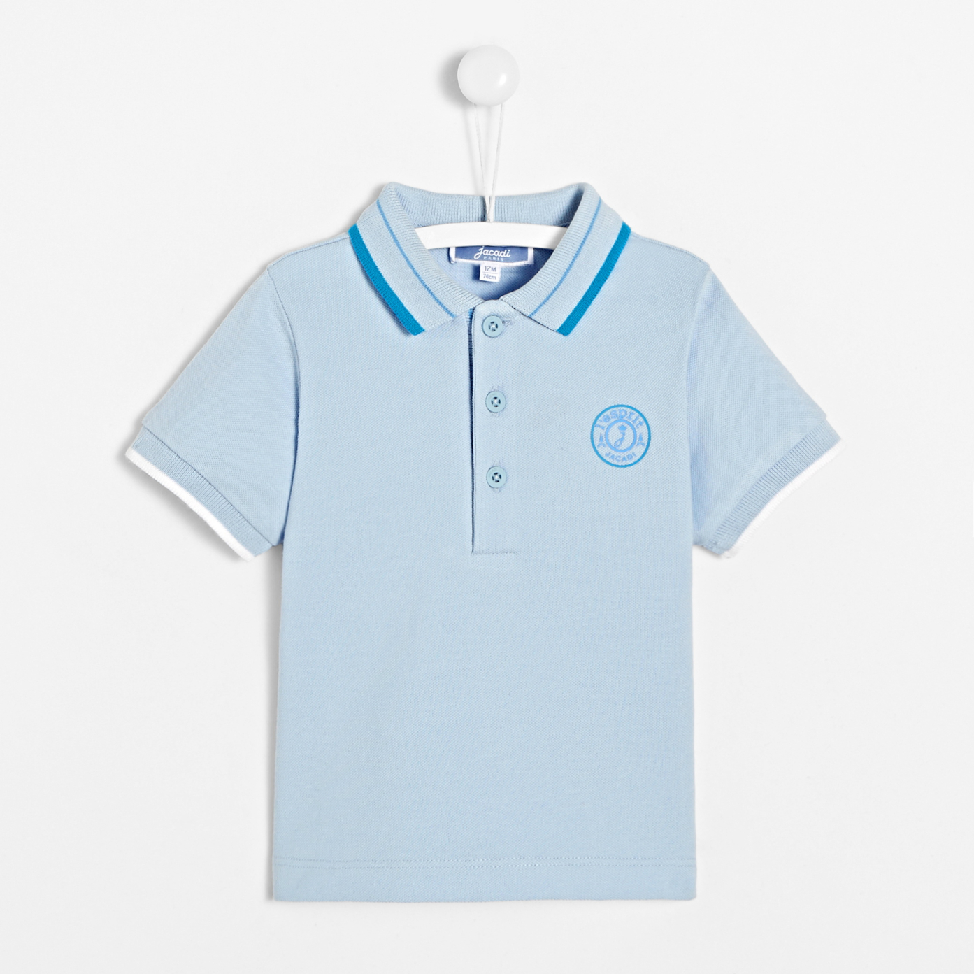 Polo Elegant Bebe Garcon Taille 6m Couleur Bleu Clair Jacadi Couleur Primaire Bleu Taille Groupee 6m