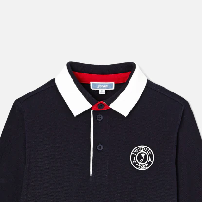 Polo esprit rugby enfant garçon