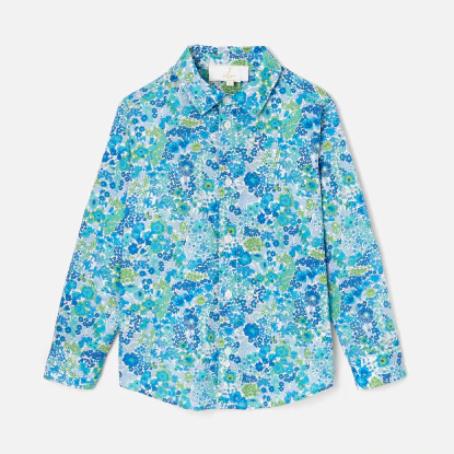 Chemise enfant garçon en tissu Liberty