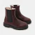 Chelsea boots enfant fille en cuir lisse