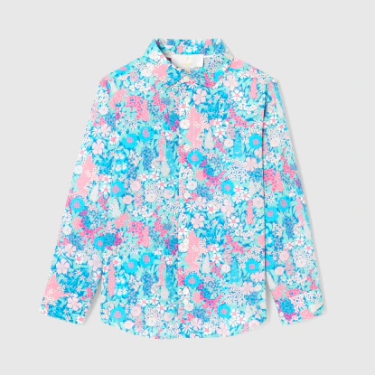 Chemise enfant garçon en tissu Liberty