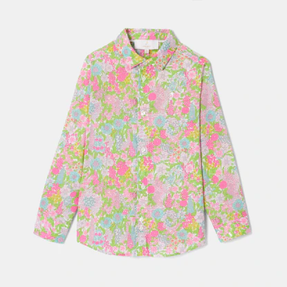 Chemise enfant garçon en tissu Liberty