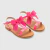 Sandales enfant fille en cuir verni