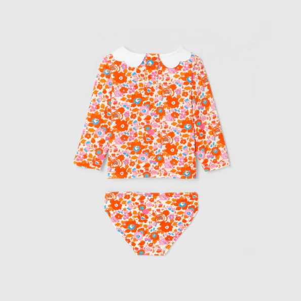 Maillot de bain bébé fille anti-UV tissu Liberty