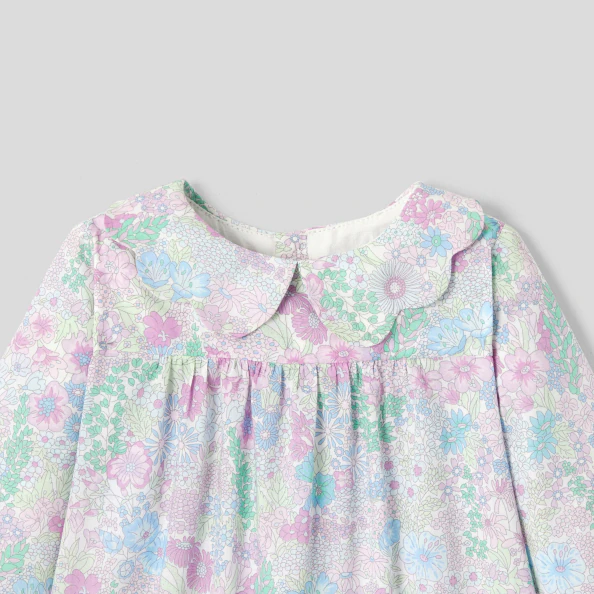 Blouse bébé fille en tissu Liberty