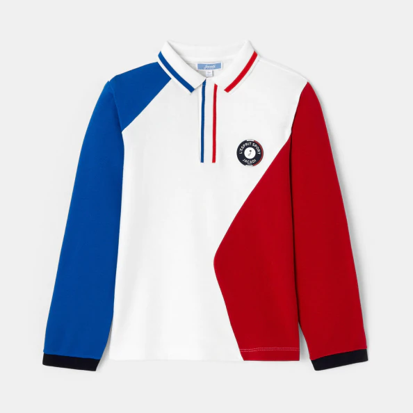 Polo color block enfant garçon