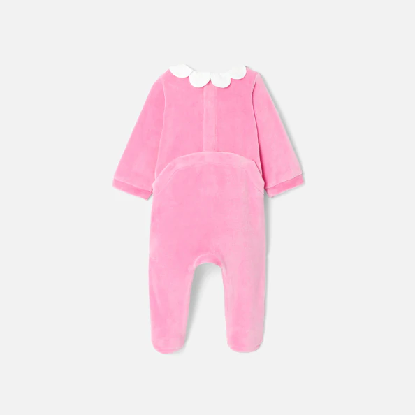 Pyjama en velours bébé fille