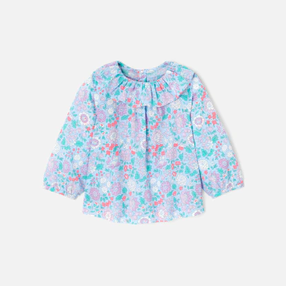 Blouse bébé fille en tissu Liberty