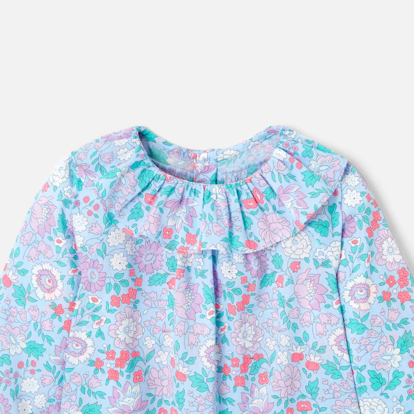 Blouse bébé fille en tissu Liberty