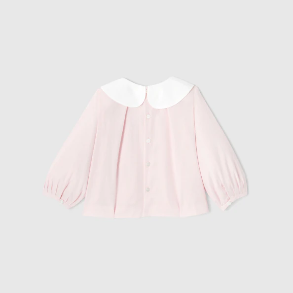 Blouse bébé fille en fil à fil de coton