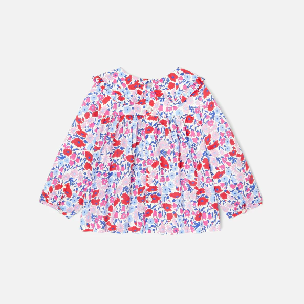 Blouse bébé fille en tissu Liberty