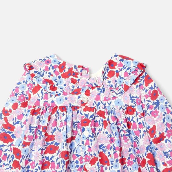 Blouse bébé fille en tissu Liberty