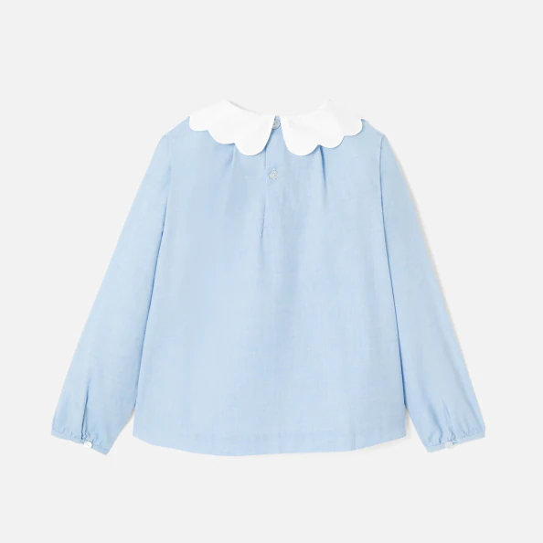 Blouse en popeline enfant fille