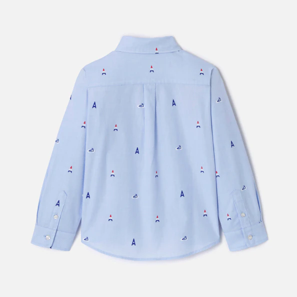 Chemise enfant garçon motifs parisiens