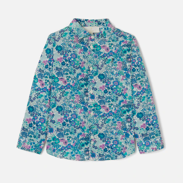 Chemise enfant garçon en tissu Liberty