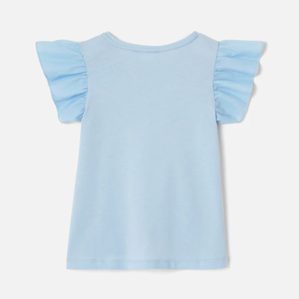 T-shirt enfant fille manches volantées