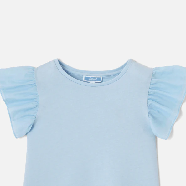 T-shirt enfant fille manches volantées