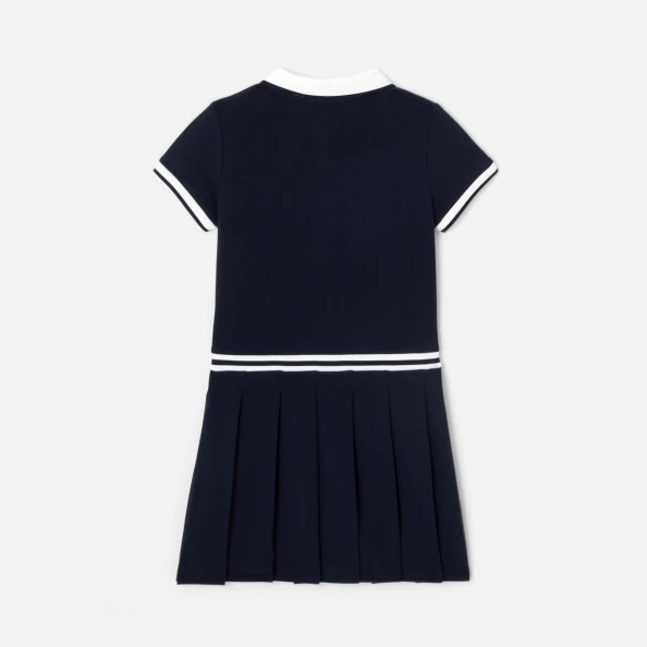 Robe enfant fille en piqué de coton