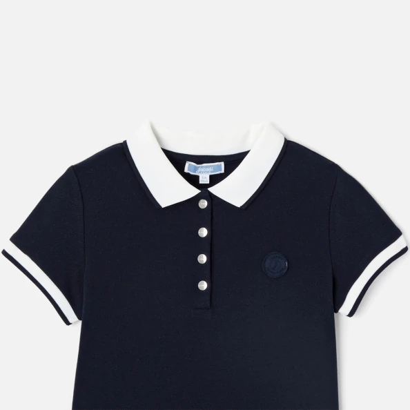 Robe enfant fille en piqué de coton