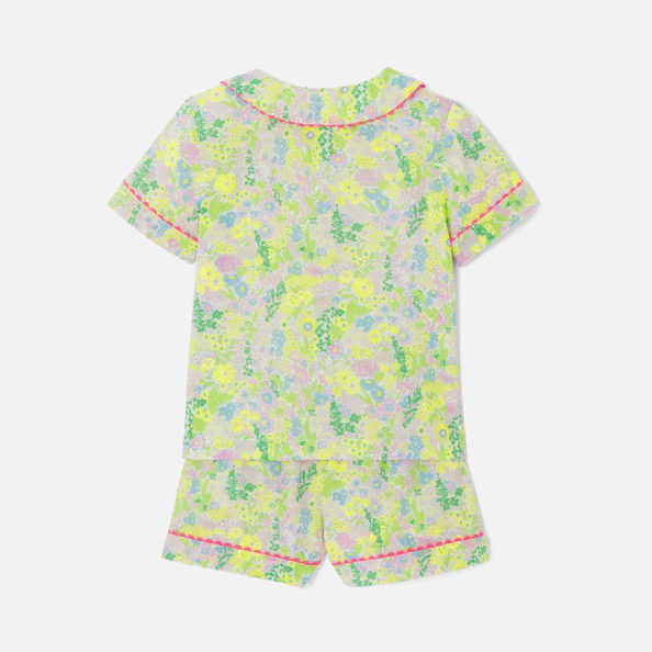 Pyjashort enfant fille en tissu Liberty