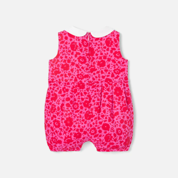 Combishort bébé fille en tissu Liberty