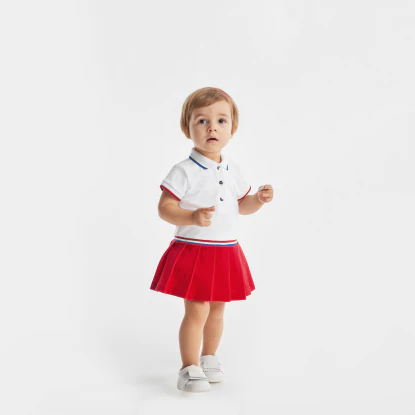 Robe polo bébé fille