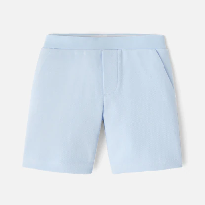 Short enfant garçon en piqué de coton