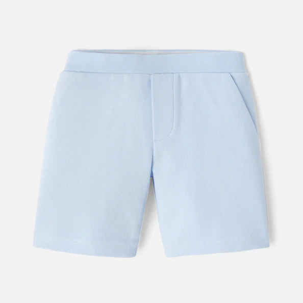 Short enfant garçon en piqué de coton