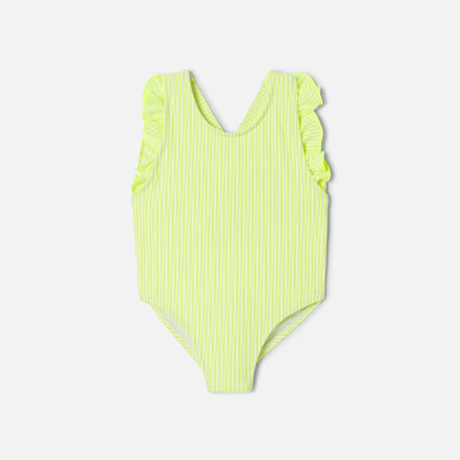 Maillot de bain bébé fille à rayures