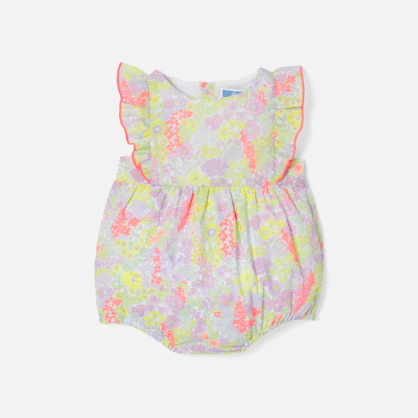 Barboteuse bébé fille en tissu Liberty 