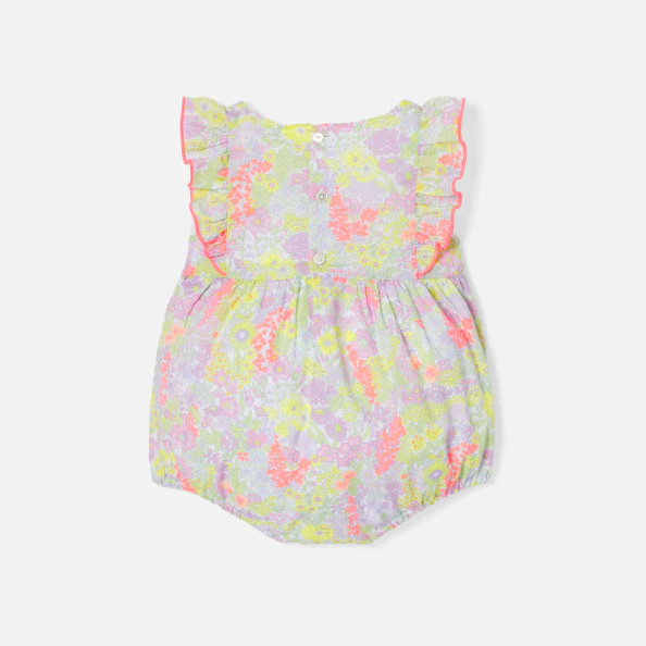 Barboteuse bébé fille en tissu Liberty 