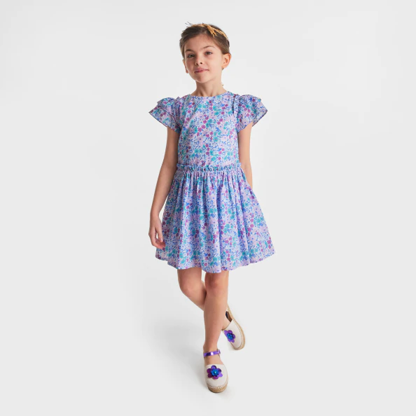 Robe enfant fille en tissu Liberty