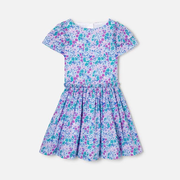 Robe enfant fille en tissu Liberty