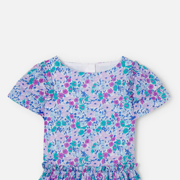 Robe enfant fille en tissu Liberty