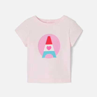 T-shirt bébé fille manches courtes