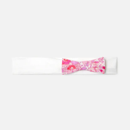 Bandeau bébé fille nœud en tissu Liberty 