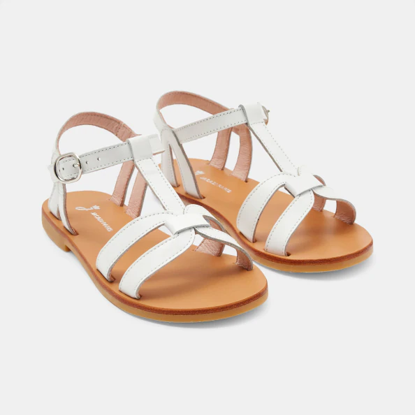 Sandales enfant fille en cuir