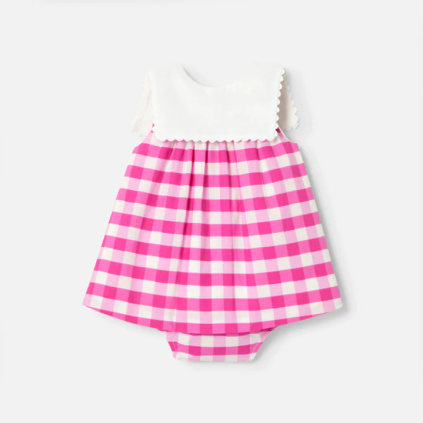 Robe bébé fille en vichy