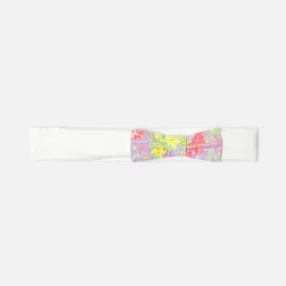 Bandeau bébé fille nœud en tissu Liberty 