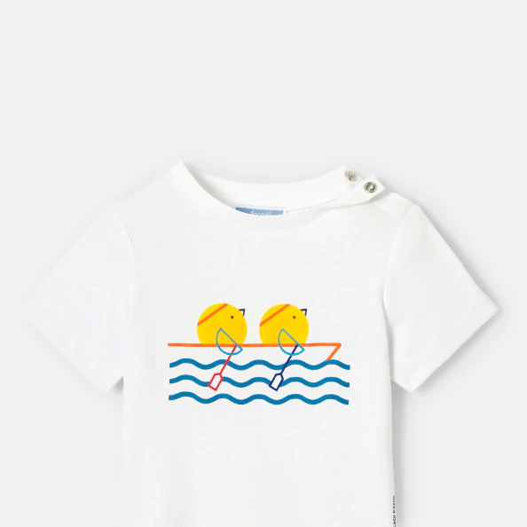 T-shirt bébé garçon en coton biologique