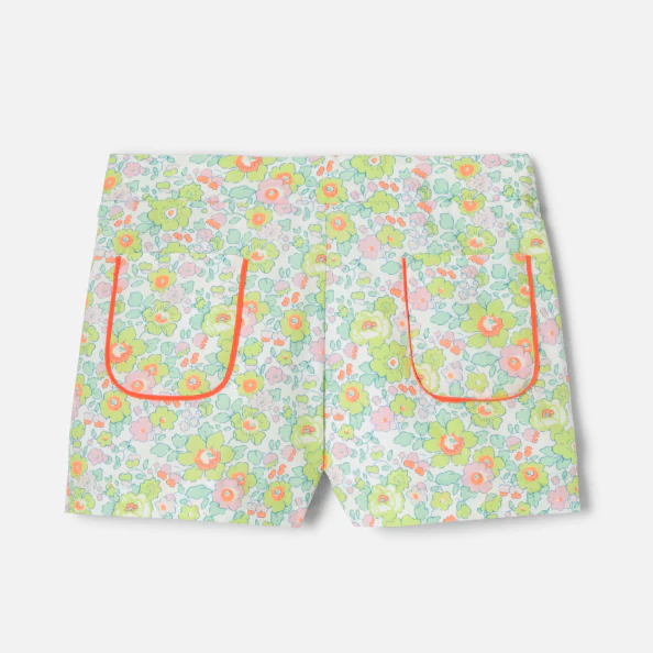 Short enfant fille en tissu Liberty