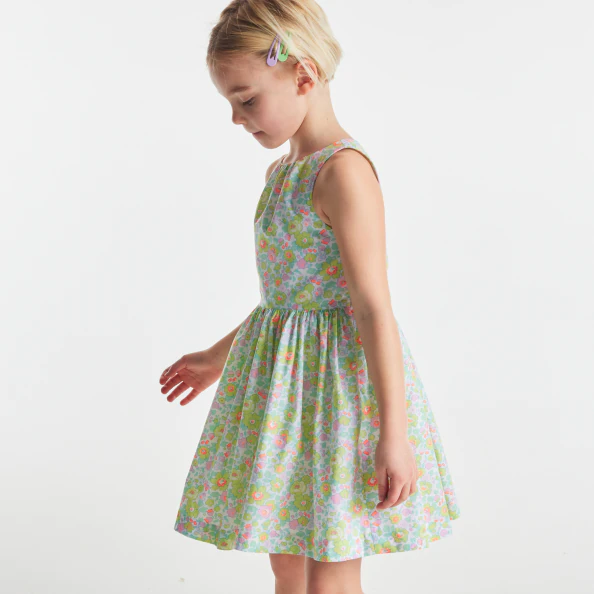 Robe enfant fille en tissu Liberty